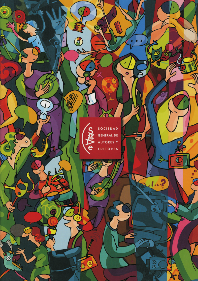 Imagen para la SGAE. Folleto e interiores. 2008 Fernández-Coca ilustrador para la agencia Dockland